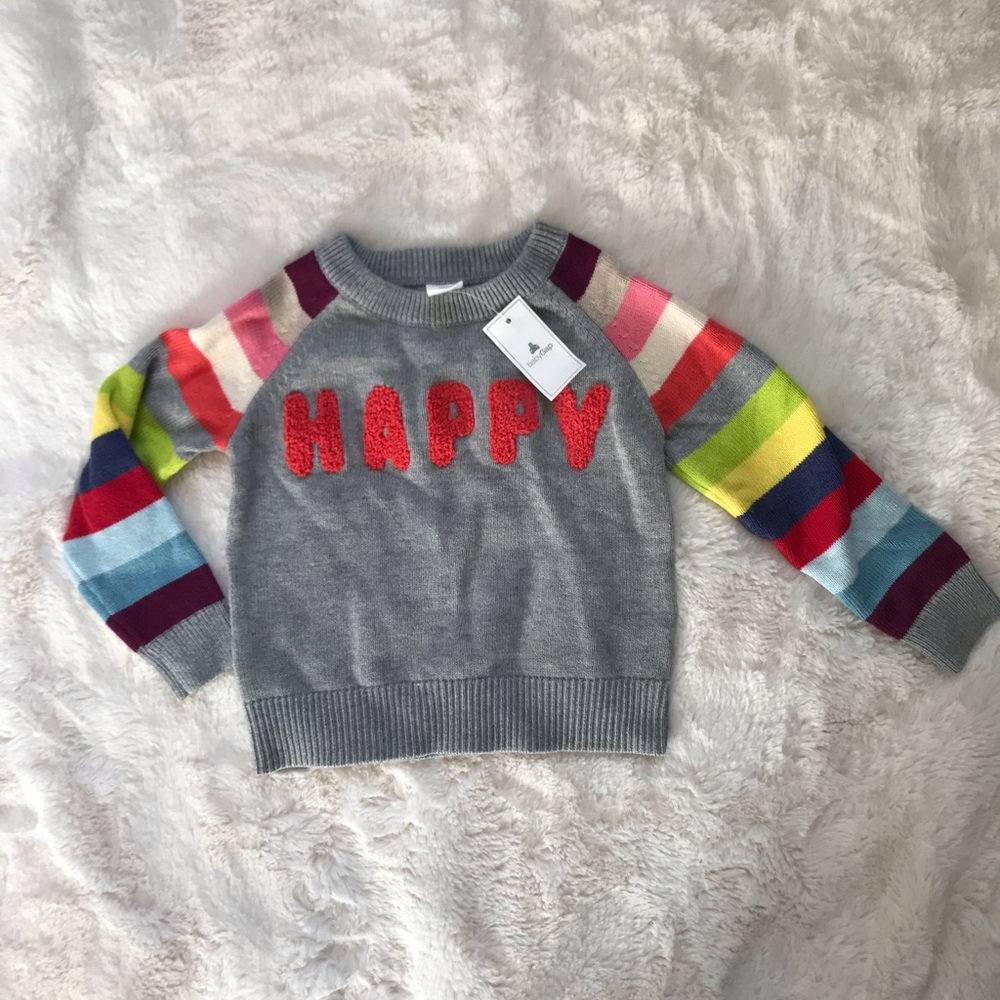 Gap Toddler Sweater “Happy” NWT 2T